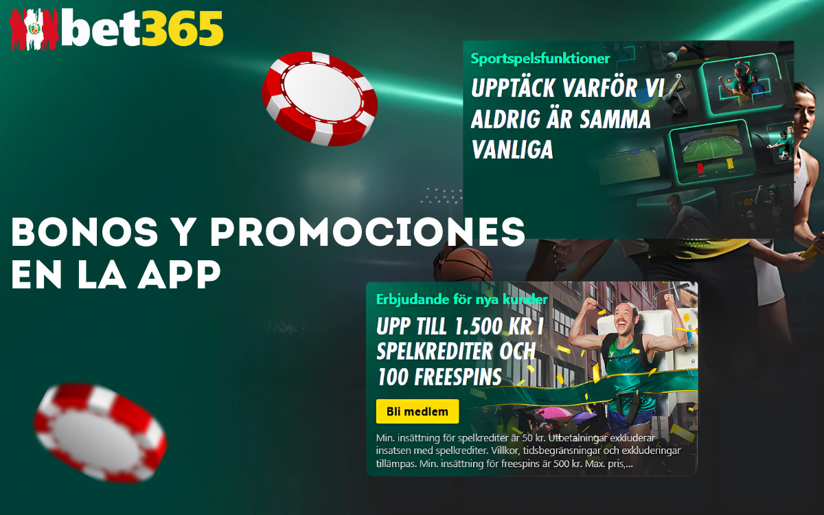 Bet365 Bonos y Promociones en la App